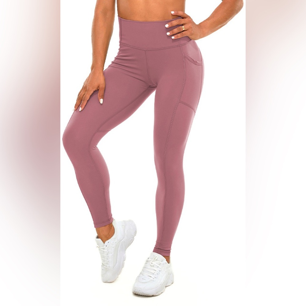 Leggings for Women with pockets - Buttery Soft, Workout pants, Dust Rose